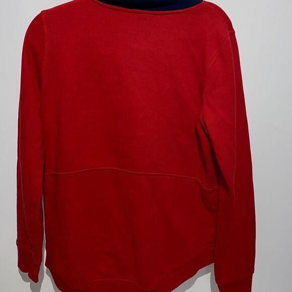Tommy Hilfiger Sport Drawstring Turtleneck Long Sleeve Red Blue Sweater Size L - Picture 5 of 9